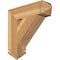 Ekena Millwork Traditional Arts & Crafts Rough Sawn Bracket, Western Red Cedar, 6"W x 24"D x 24"H BKT06X24X24TRA03RWR - alternate 1